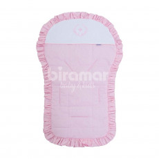 Capa para Carrinho de Bebê Bordada Versailles Rosa