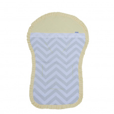 Capa para Carrinho de Bebê Brooklyn Chevron Cinza/Amarelo