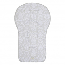 Capa para Carrinho de Bebê Estampa Damask Branco