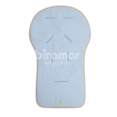 Capa para Carrinho de Bebê Teddy Bear Azul Percal 200 Fios