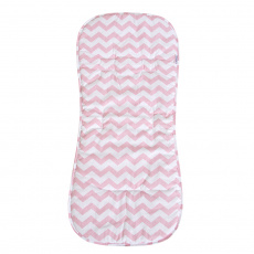 Capa para Carrinho de Bebê Viés Soho Chevron Rosa