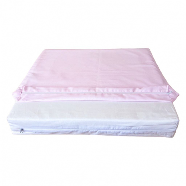 Capa para Travesseiro Antirrefluxo de Bebê (50cm x 44cm x 7cm x 1cm) - Rosa
