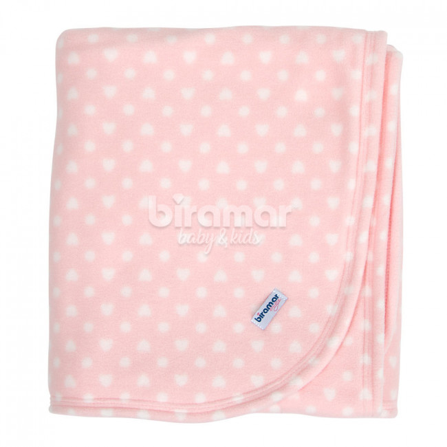 Cobertor de Enrolar para Bebê Microsoft Coração Rosa