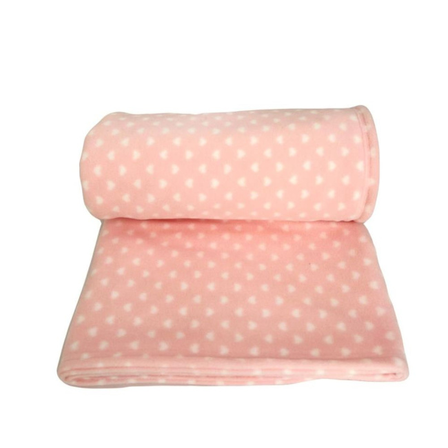 Cobertor de Enrolar para Bebê Microsoft Coração Rosa