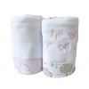 Cobertor Soft para Bebê 02 Peças Bella Butterfly Rosa