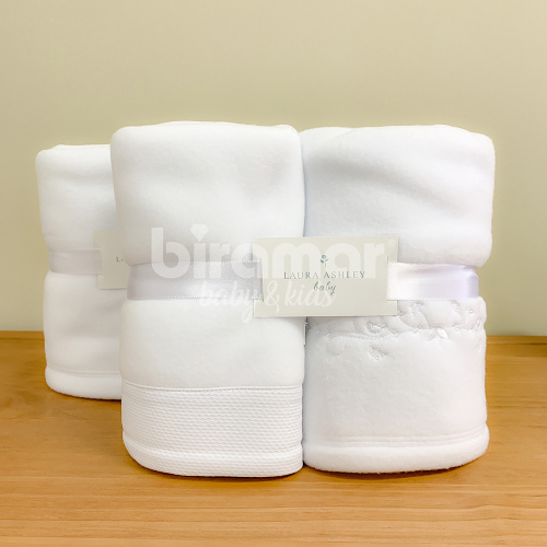 Cobertor Soft para Bebê 02 Peças Piquet Valencia Branco