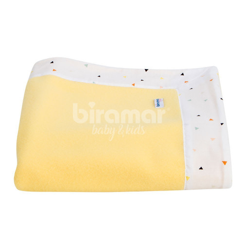 Cobertor Soft para Bebê - Amarelo New York Mini Triângulo Colorido