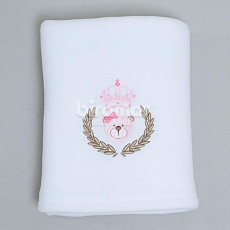 Cobertor Soft para Bebê Chegou uma Princesa Rosa