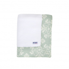 Cobertor Soft para Bebê Jardim Secreto Arabesco Verde