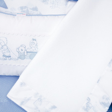 Cobertor Soft para Bebê Jouy Azul