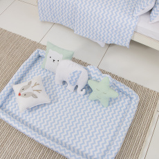 Colchonete Infantil / Kids Master (1,40m x 93cm x 12cm) Soho Chevron Azul
