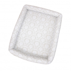 Colchonete Infantil para Bebê e Kids Damask Branco
