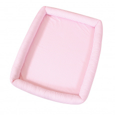 Colchonete Infantil para Bebê e Kids Listrado Rosa