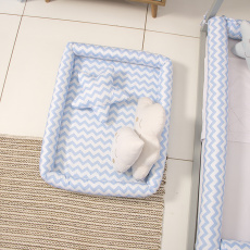 Colchonete Infantil para Bebê e Kids Soho Chevron Azul