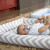 Colchonete Infantil para Bebê e Kids (90cm x 70cm) Chevron Cinza