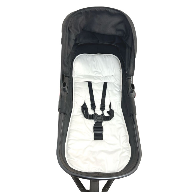 Combo Capa para Carrinho + Bebê Conforto + Redutor Percal 400 Fios Branco