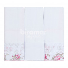 Conjunto 3 Fraldas para Bebê Cremer Luxo Catarina Nude