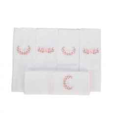 Conjunto 5 Fraldas para Bebê Cremer Luxo Alice Bege