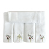Conjunto 5 Fraldas para Bebê Cremer Luxo Barrado e Bordado Pomar da Maria Joaquina