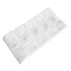 Conjunto 5 Fraldas para Bebê Cremer Luxo Bordado Premiere Branco