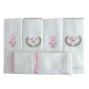 Conjunto 5 Fraldas para Bebê Cremer Luxo Chegou uma Princesa Rosa