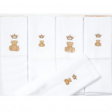 Conjunto 5 Fraldas para Bebê Cremer Luxo Theodore Bege