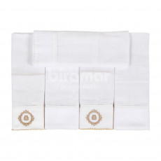 Conjunto 5 Fraldas para Bebê Cremer Luxo Vineyard Bege