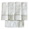 Conjunto 5 Fraldas para Bebê Cremer Luxo Windsor Bege
