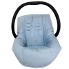 Conjunto Capa para Carrinho + Bebê Conforto Linho Azul