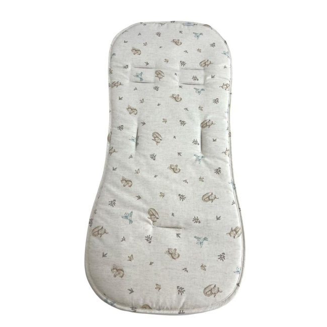 Conjunto Capa para Carrinho + Bebê Conforto Linho Bosque Encantado