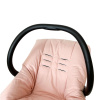 Conjunto Capa para Carrinho + Bebê Conforto Linho Rosê