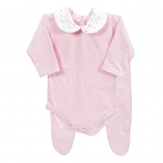 Conjunto Clássico 2 Peças para Bebê Amor Rosa - Tamanho Único