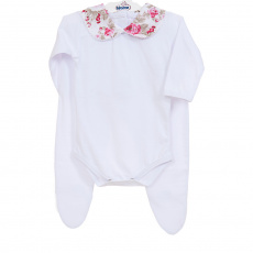 Conjunto Clássico 2 Peças para Bebê Catarina Nude - Tamanho Único