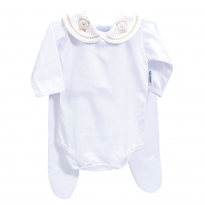 Conjunto Clássico 2 Peças para Bebê Deville Bege - Tamanho Único
