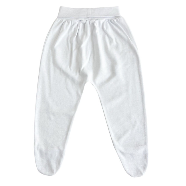 Conjunto Clássico 2 Peças para Bebê Gola Piquet Branco/Pontilhado Azul - Tamanho Único
