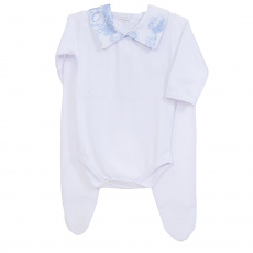 Conjunto Clássico 2 Peças para Bebê Jouy Azul - Tamanho Único