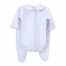 Conjunto Clássico 2 Peças para Bebê Laise Chantilly Branco - Tamanho Único