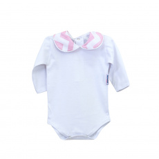 Conjunto Clássico 2 Peças para Bebê Soho Chevron Rosa - Tamanho Único