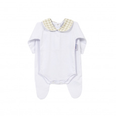 Conjunto Clássico 2 Peças para Bebê Windsor Bege - Tamanho Único