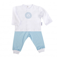 Conjunto Pagão 3 Peças Bordado Deville Azul - Tamanho Único