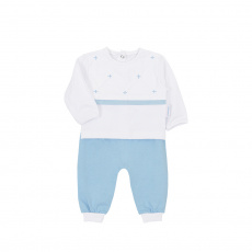 Conjunto Pagão 3 Peças Bordado Glamour Azul - Tamanho Único