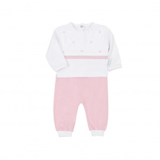 Conjunto Pagão 3 Peças Bordado Glamour Rosa - Tamanho Único
