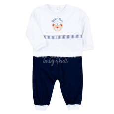 Conjunto Pagão 3 Peças Bordado Navy Marinho - Tamanho Único