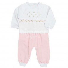 Conjunto Pagão 3 Peças Bordado Provence Rosa - Tamanho Único
