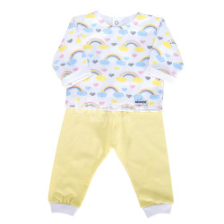 Conjunto Pagão 3 Peças Estampado Rainbow Colorido - Tamanho Único