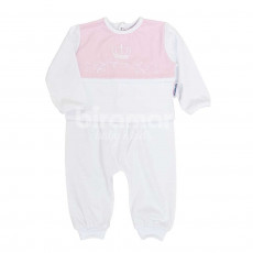 Conjunto Pagão para Bebê 3 Peças Bordado Sophie Rosa - Tamanho Único