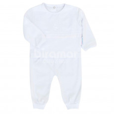 Conjunto Pagão para Bebê 3 Peças Bordado Theodore Branco - Tamanho Único