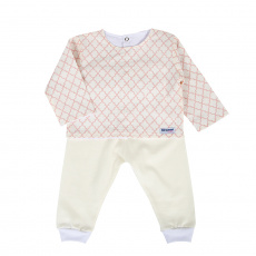 Conjunto Pagão para Bebê 3 Peças Estampado Jardim Secreto Nice Rosa - Tamanho Único