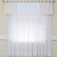 Cortina para Quarto de Bebê com Bandô Bless Nude