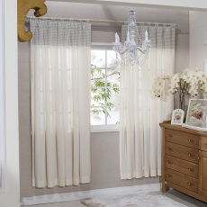 Cortina para Quarto de Bebê com Lapelas Percal Windsor Bege